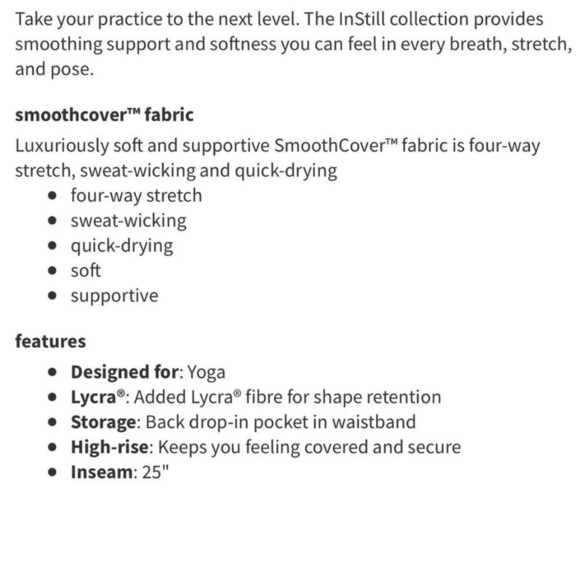 Lululemon InStill HR Tight 25” in Warped Grain Alpine White Black Sz 14 - Picture 2 of 14